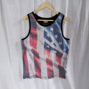 Levi's Men's American flag tank top Medium